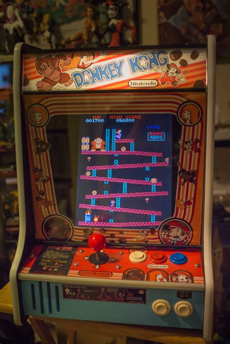 Arcade Machine Red Donkey Kong Tabletop With 412 Classic Games Free
