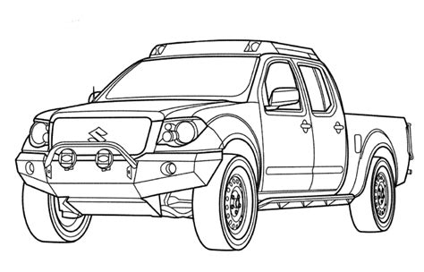 4x4 145920 Transportation Free Printable Coloring Pages