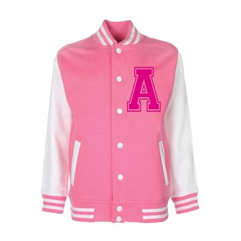 Pink Varsity Jacket Women Ubicaciondepersonascdmxgobmx