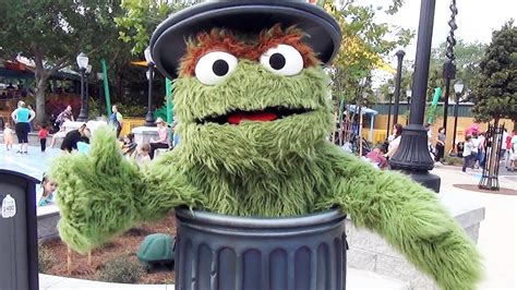 Oscar The Grouch Meet Greet And Parade Appearance Highlights At Sesame Street SeaWorld