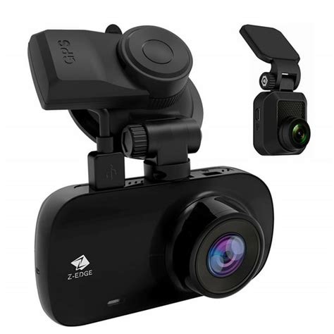 Car Dash Camera Z Edge Z3d 1080p Hd Dual Cameras Dash Cam With Gps
