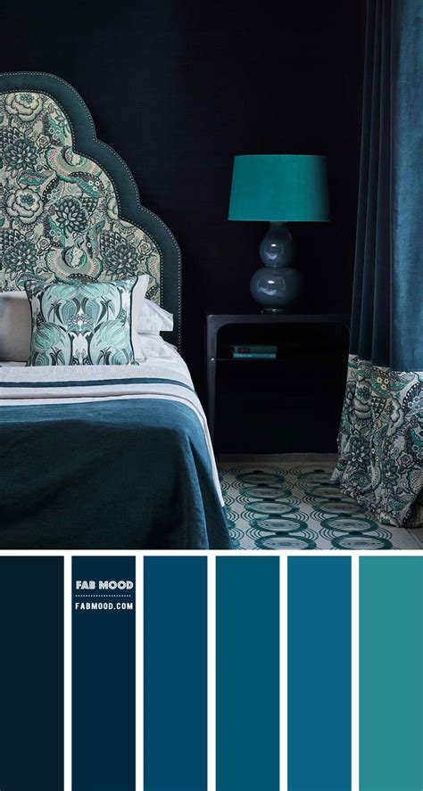 Deep Blue Ocean And Slate Teal Bedroom Color