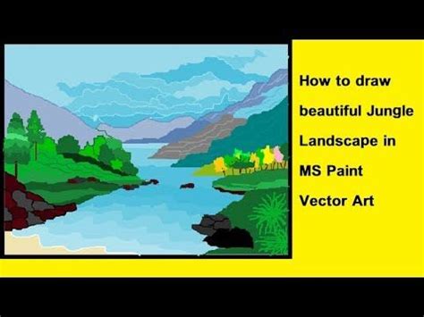 Also included are an eraser, magnifier, and fill. How to draw beautiful Jungle Landscape in MS Paint ...