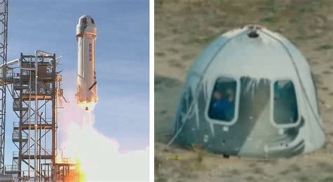 Blue Origin Bezos Missione Compiuta Atterrata La Capsula Dopo Il