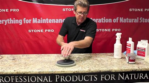 Stone Pro How To Polish Granite Countertops Youtube