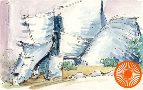 Rene Fijten Sketches Walt Disney Concert Hall