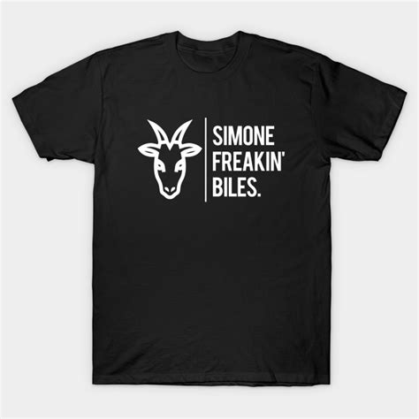 Simone biles wears bedazzled 'goat' leotard (then reaffirms she's 'greatest of all time' with historic vault). Simone Biles Is The GOAT. - Gymnastics - T-Shirt | TeePublic