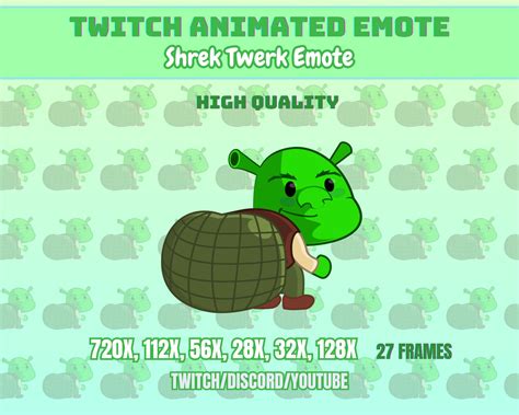 Twerk Shrek Animated Emote Shrek Twerking Emote Twitchdiscord