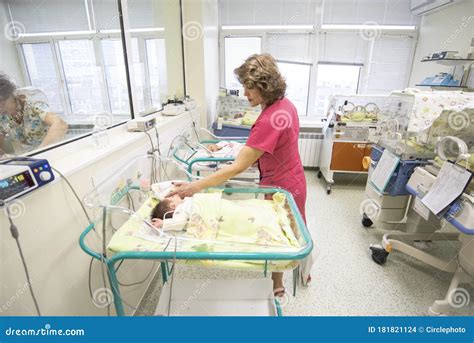 Newborn Babies In Birth Hospital Editorial Stock Image Image Of