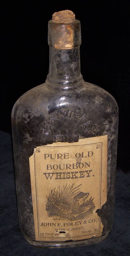 Cool 1890s Whiskey Bottle From Cochituate Wayland Massachusetts