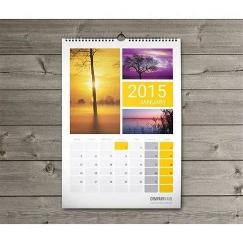 Customized Wall Calendar Printing Services At Rs 25piece In Jodhpur