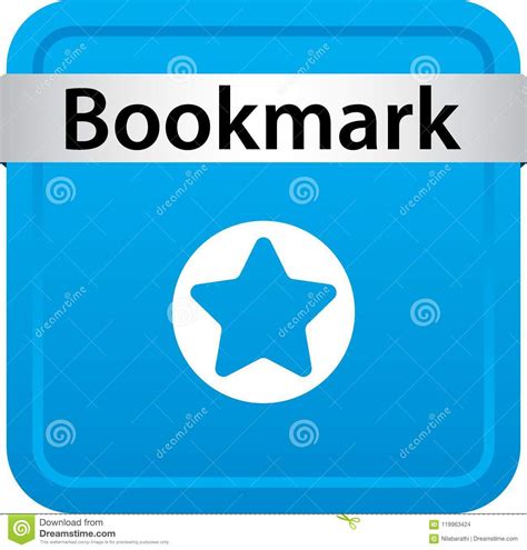 Bookmark Web Button Icon Stock Illustration Illustration Of Background