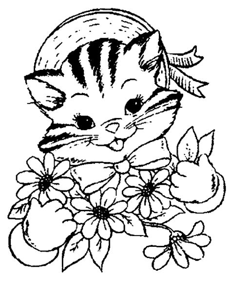 Color pictures, email pictures, and more with these aesop's fables coloring pages. Cats Coloring page of Cays holding bunch of flowers ...