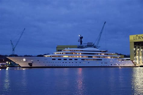In Pictures The 158m Lurssen Superyacht Blue Launched