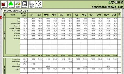 Planilha Excel De Controle De Orçamento Familiar E Pessoal R 3900