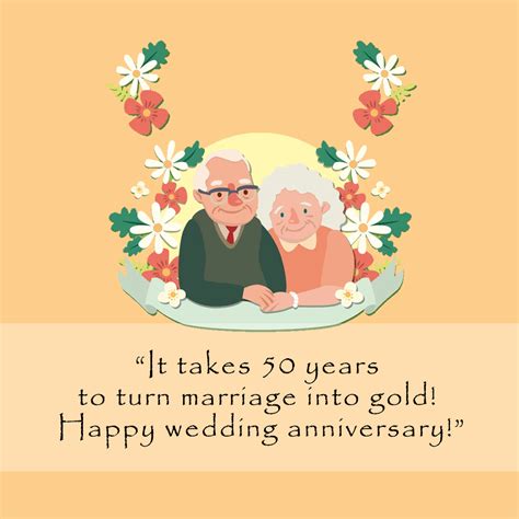 Golden Wedding Anniversary Wishes For Friends Printable Templates