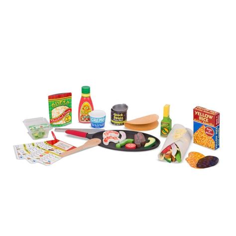 Melissa And Doug Remplissez And Fold Set Taco And Tortilla Wooden Play Food