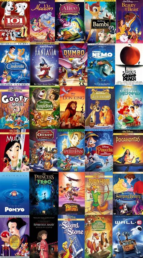 This list tries to contain all disney and pixar animated films in chronological order. Disney Movie List | Disney dvds, Disney movies list