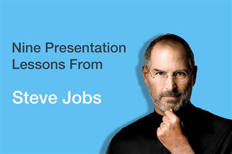 Nine Presentation Lessons From Steve Jobs Graphitales