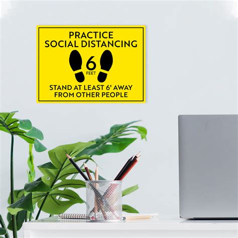 Practice Social Distancing Sign Schwaab Inc