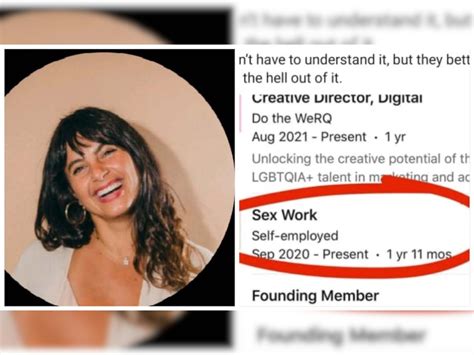 netizens applaud woman who adds sex work as experience on linkedin लिंक्डइन प्रोफाइल पर महिला