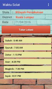 Majelis burdah ii ponpes nurul falah hari/ tgl : Waktu Solat - Android Apps on Google Play