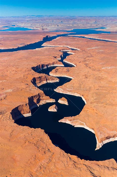 Overflightstock™ Aerial View Of The Colorado River Lake Powell Page