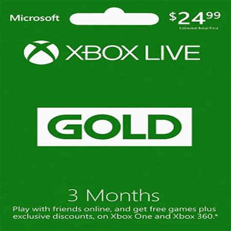 Buy Microsoft S2t00006 Xbox Live 3 Month Gold Membership Online Dubai