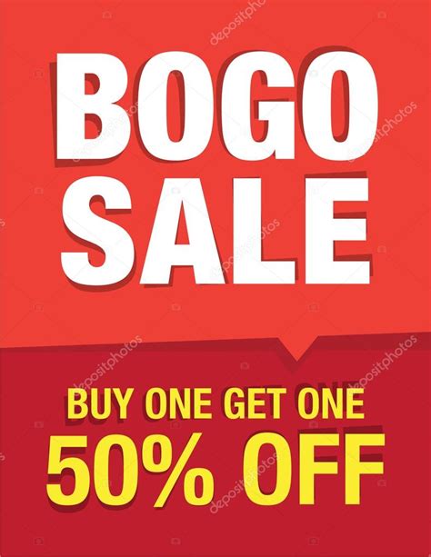 Bogo Sale Buy One Get One 50 Off Stock Vector By ©rmackayphoto 97235308