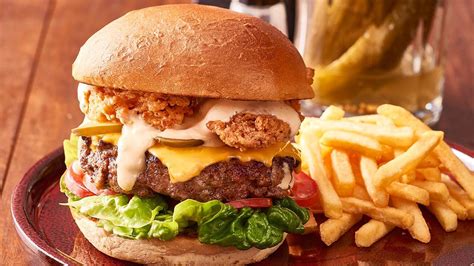 Remember it's not a meatloaf, but a burger. Beef Burger with Deep Fried Bacon and Thousand Island ...