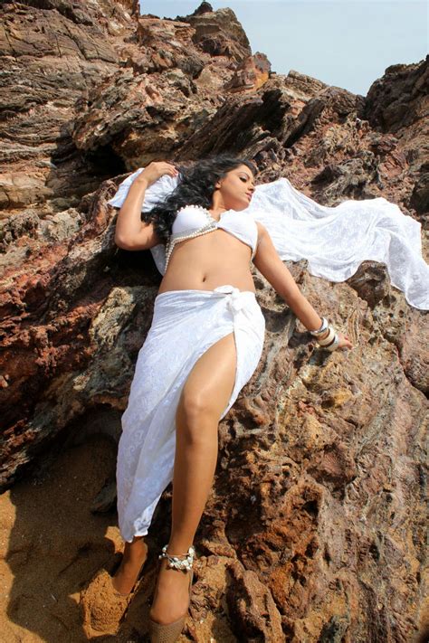 Rachana Maurya Hottest Navel Show Pics In White Bikini Type Dress Cinehub