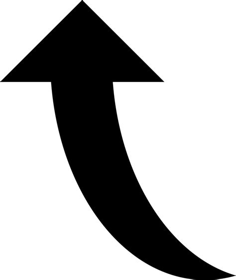 Black Curved Arrow Png