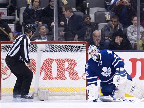 Toronto Maple Leafs Goalie Jonathan Bernier Struggles In Loss To