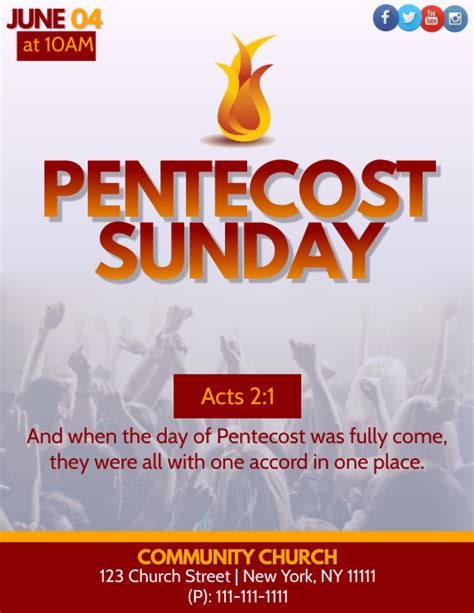 Copy Of Pentecost Sunday Postermywall