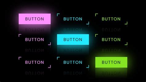 Css Button Hover Effects Neon Light Button Animation