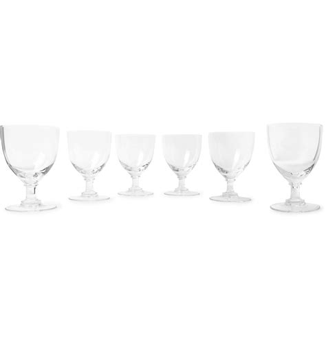the wolseley collection set of six crystal wine glasses neutrals the wolseley collection