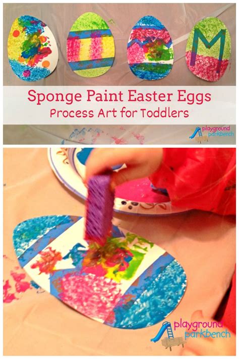 Sponge Paint Easter Eggs Easter Egg Painting Easter Crafts For