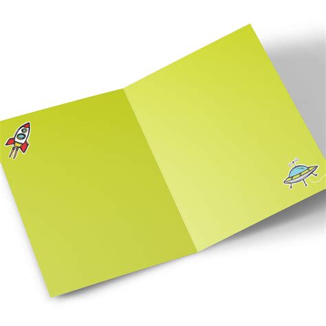 Buy Personalised Editable Age Birthday Card Space And Rockets For Gbp 4