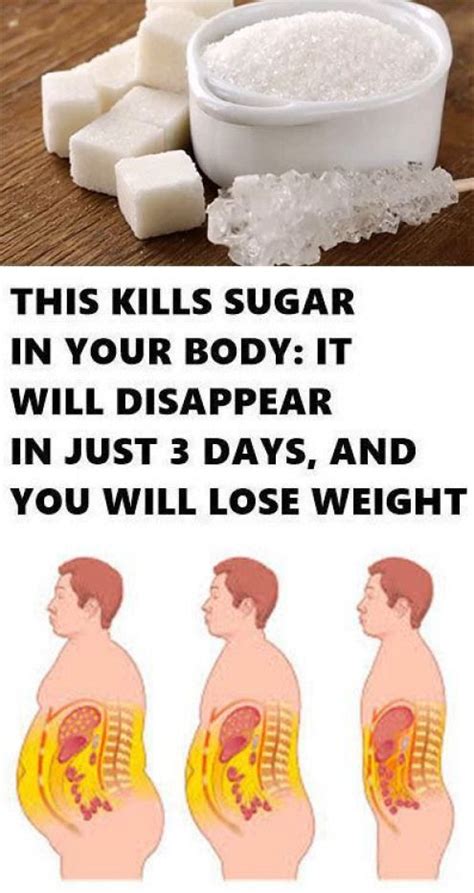 This Kills Sugar In Your Body It Will Disappear In Just 3 Days And You Will Lose Weight