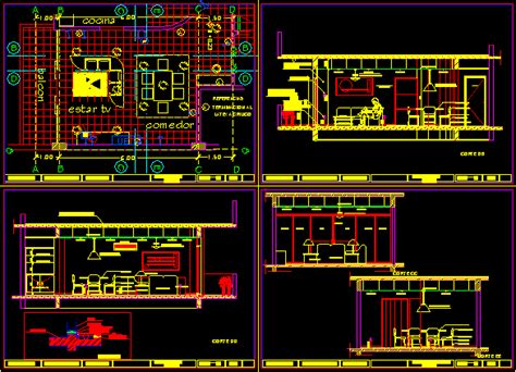 Detail Living Room Dwg Section For Autocad Designs Cad