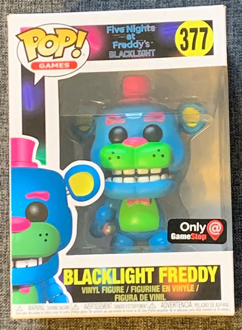Fnaf Five Nights At Freddys Funko Pop Blacklight Freddy 377 Gamestop