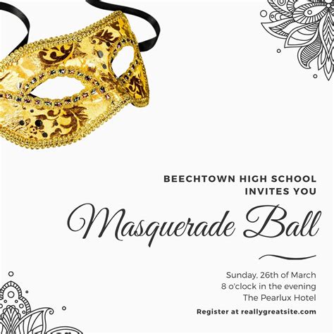 Free Masquerade Invitation Templates To Print