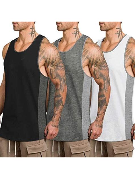 Buy Coofandy Mens Workout Tank Tops Pack Quick Dry Gym Muscle Tee