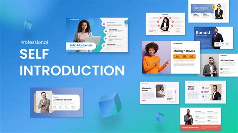 Free Professional Self Introduction Ppt Template Prin