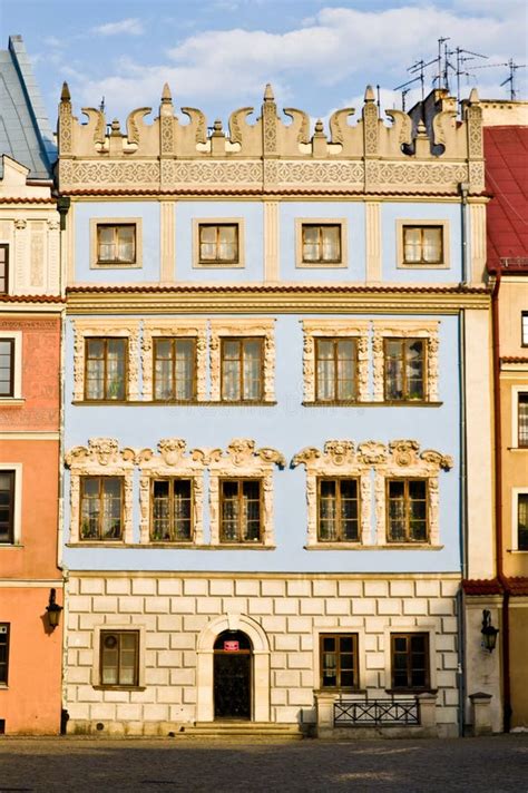 Lublin Poland Old Town City Centre Unesco Heritage Architecture Stock