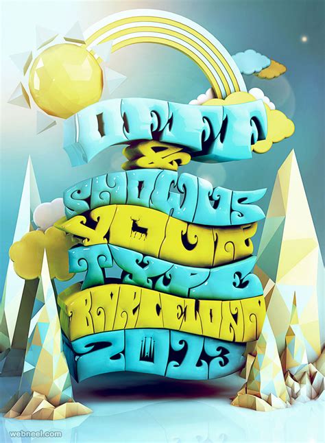 60 creative 3d typography design ideas for your inspiration