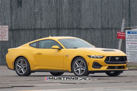 Yellow Splash 2024 Mustang Gt Caught Testing Mustang7g 2024 S650