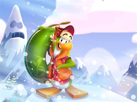 Search the island one last time. Image - Rookie on Mt. Blizzard artwork.jpg | Club Penguin ...
