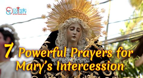 7 Powerful Prayers For Marys Intercession Catholic Gallery