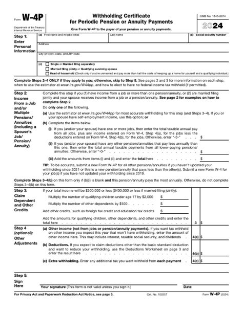 Irs Form W 4p Download Fillable Pdf Or Fill Online Withholding